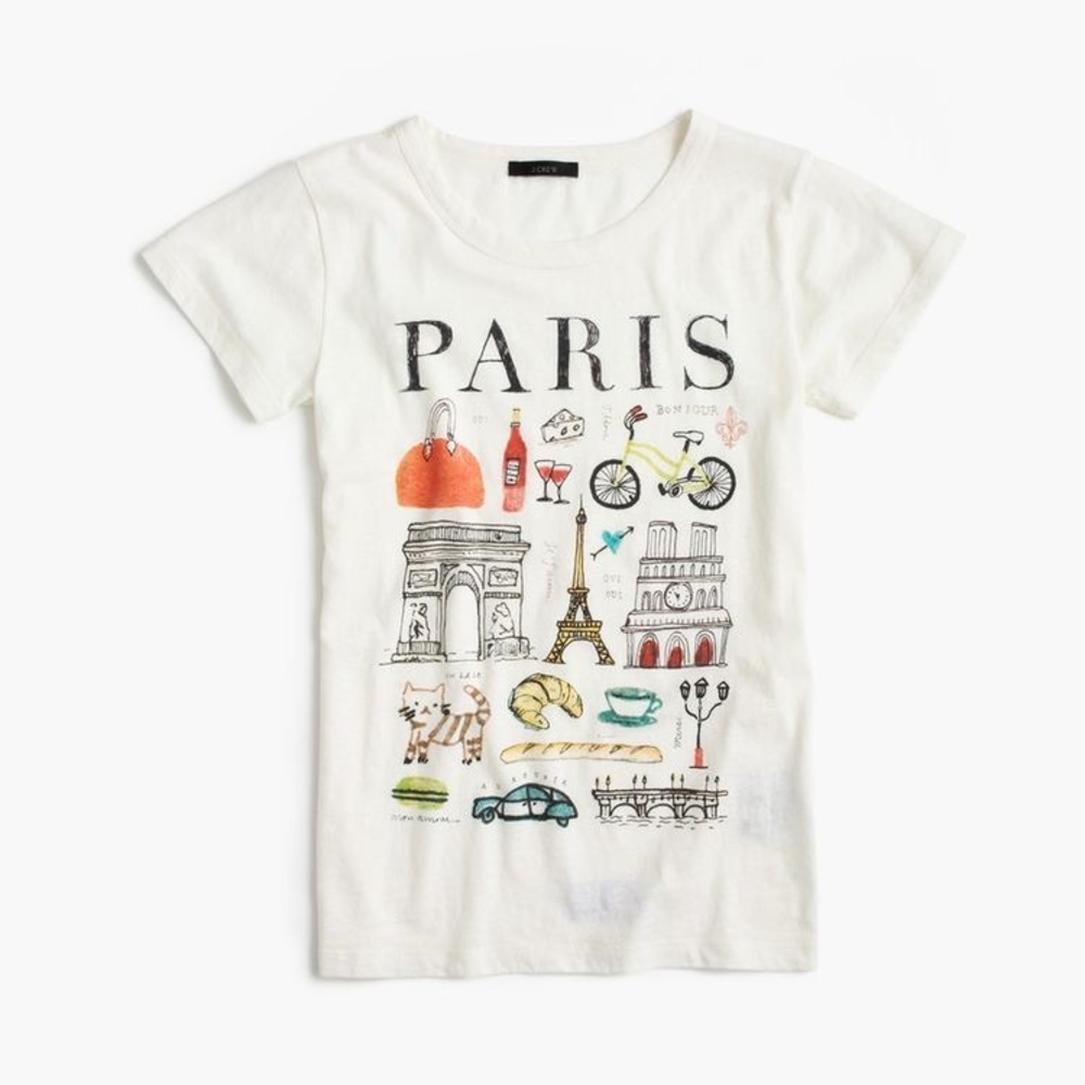 J. Crew Paris Destination Art T-shirt